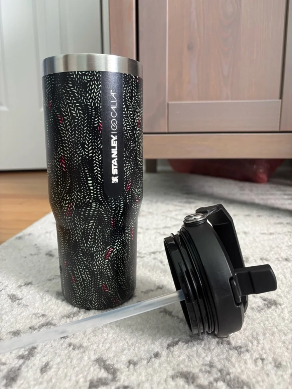 Stanley Black Speckle Ice Flow Tumbler with Flip Straw 30oz - Picture 3 of 3
